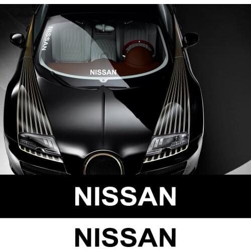 High-quality Car Logo Decal Car Windscreen Sticker Rear Window Bumper Decal Auto Vinyl Sticker For Nissan X-Trail T32 Qashqai J1