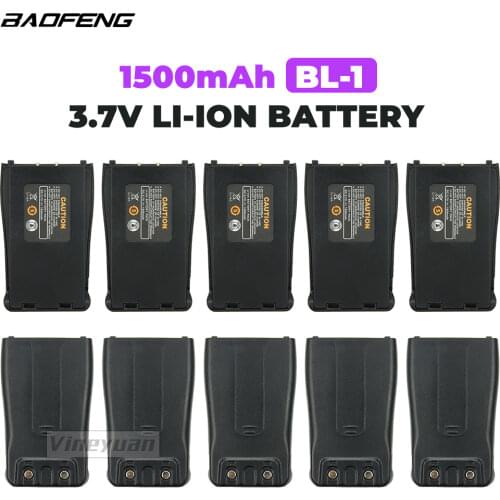 10xBaofeng 888S Walkie Talkie Battery BL-1 1500mAh 3.7V Li-Ion Battery Pack For Baofeng BF-777S Retevis H777 BF-666S BF-C1