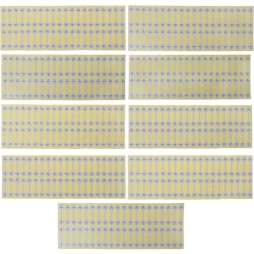 100Pcs White Paper Jewelry Sticker Ring Size Tag Labels Jewelry Display Cards X7JB