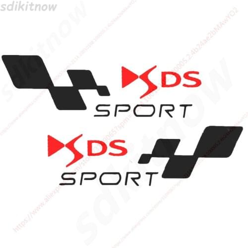 2pcs Car Body Windows Sports Racing PVC Waterproof Sticker Decal Styling For Citroen DS DS4 DS4S DS5 DS6 DS7 DS5LS DS3