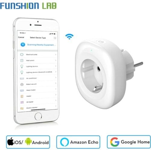 2018 New Mini Wifi Smart Socket EU Power Plug Mobile APP Remote Control Energy Monitor Works with Amazon Alexa Google Home
