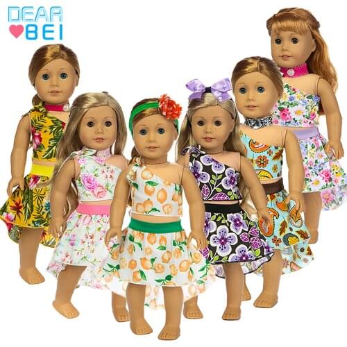 2020 Reborn New Born Baby Doll Skirt DIY Gift`s Toy New Suit Clothes Fit 42 cm 17 Inch Fashion Dress Doll Accessories