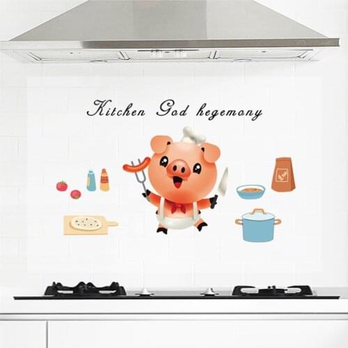 30*90 60*90cm oil-proof wall stickers transparent Waterproof Kitchen Stove Sticker tile wallpaper self adhesive wallpaper
