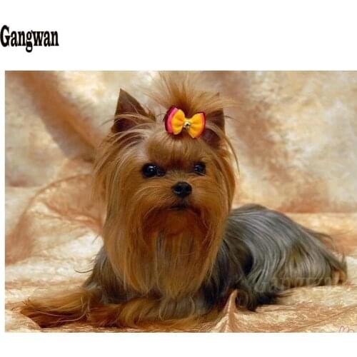 Puppy Diamond Embroidery,Animal,Yorkshire Terrier Dog Diamond Painting,Cross Stitch,Diamond Mosaic,Needlework,newest,Christmas