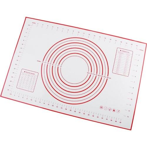 Anti-Adherent Silicone Baking Cake Fondant Rolling Mass Kneading Mat Grill Table High Qulity Scale Dropshipping Sale
