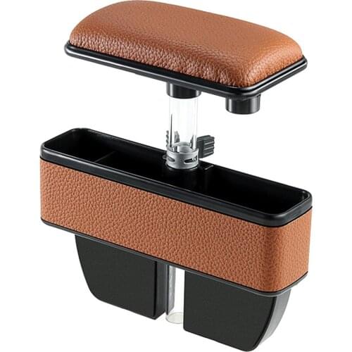 Car Trash Bin Anti-fatigue Adjustable Car Seats Armrest Pads Storage Box Stowing Pocket Auto Organizer