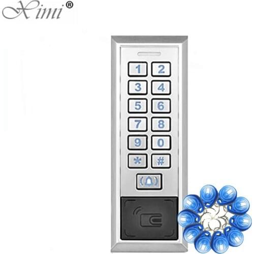 Free Shipping RFID EM Card Door Access Control System 8000 Users Metal Access Control Card Reader Standalone Door Opener