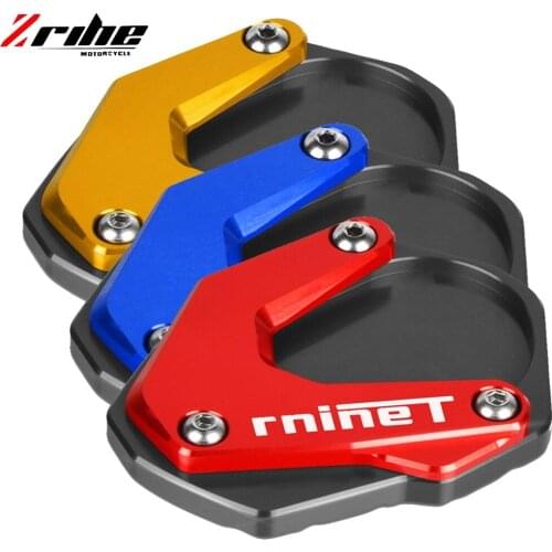 For BMW R Nine T R nineT RnineT RNINET 2014 2015 16 Motorcycle CNC Kickstand Foot Side Stand Extension Pad Support Plate Enlarge