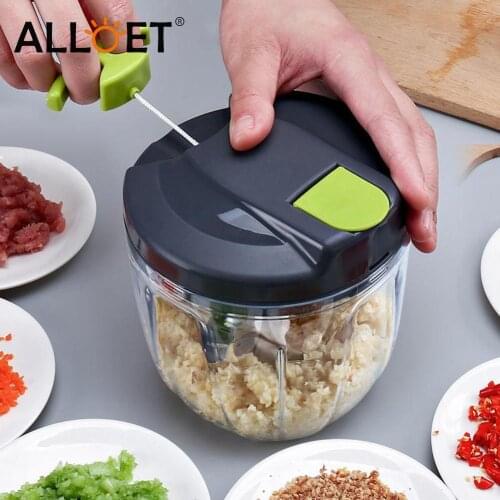 Kitchen Pulling Manual Food Processor Shredder Garlic Vegetable Meat Chopper Slicer Mincer Tool Seasoning Masher Spice Chopper