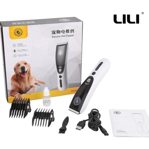Dog Hair Trimmer USB Charging Clippers Pet Electric Dog Pet Hair Shaver Trimmer Scissor Animal Grooming Machine 110-240V AC