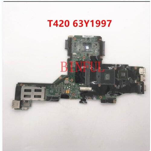 For Lenovo T420 T420i Laptop Motherboard 63Y1997 DDR3 QM67 4200 1G 100% full Working well