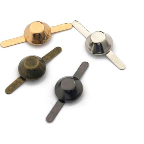 10pcs Metal Bucket Shape Buckle Bag Bottom Mini Clip Buckle Hardware for Leather Craft Bag Handbag Shoulder Bag DIY Accessories