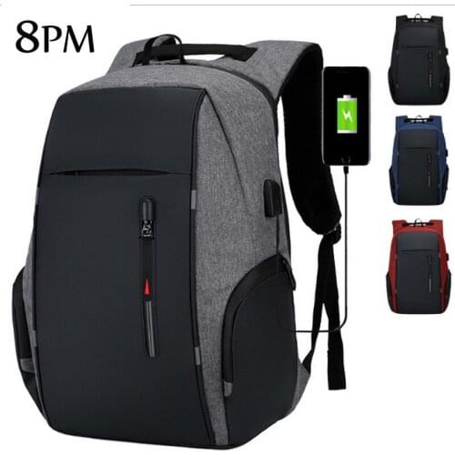 Fashion Male Laptop Rucksack USB Charge College Business Bags Student School Shoulder Bags Outdoor Casual Bags bag113