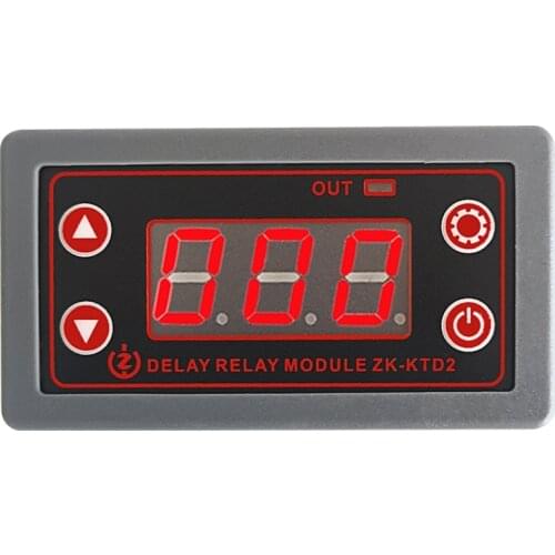 5V 12V 24V Delay Power-Off Trigger Delay Cycle Timing Relay Module 0.1 Seconds (Min) to 999 Minutes (Max) Adjustable KTD2