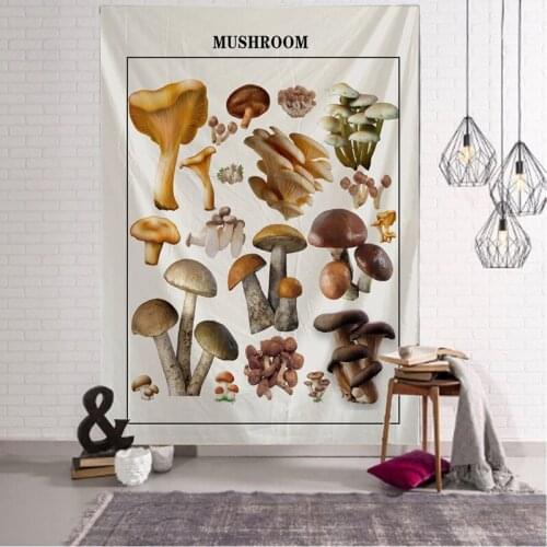 Psychedelic House Wall Hanging Cover Tapestry Hippie Macrame Witchcraft Mushroom Tapestries for Home Decor Living Room Bedroom