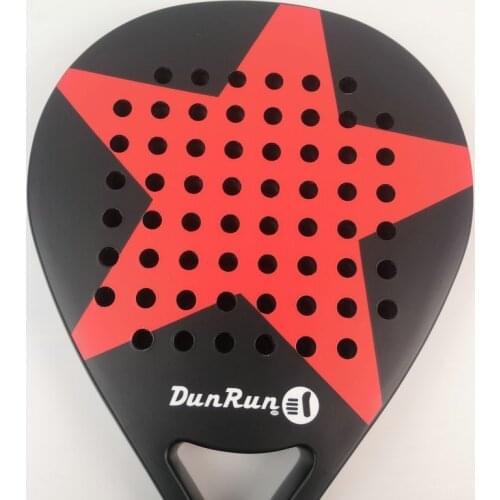 New Padel Racket Beach Cricket Racket Carbon Fiber Paddle EVA Surface Adult Professional Sports Tennis Racket With Bag Unisex