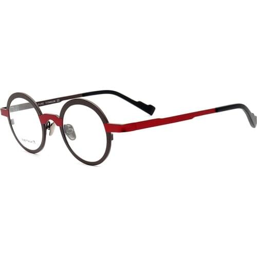 Small Round Eyeglasses Men Women Titanium Glasses Frame Man Ultra Light Brand Spectacles for Prescription Optic Lens