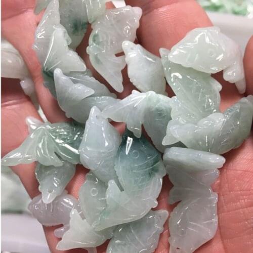 DIY Earrings Natural Burmese jade pendant Jadeite A Grade Jade Pendant Necklace Carved mascot Wealth Gift for women Jade Jewelry