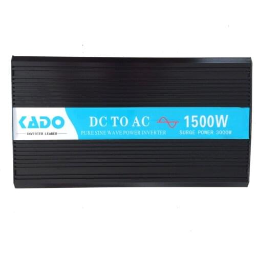 Pure Sine Wave Solar Inverter 12V to 220V 1500W Power Bank Inverter Car Transformer 12/24V/48V DC to 120V/230V/240V AC Converter