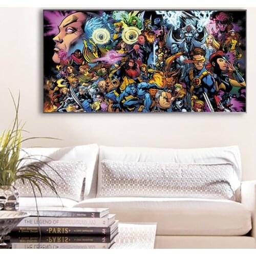 Marvel Superhero Men Creative Canvas Painting Wall Art Posters and Prints Wall Art Pictures for Living Room Bedroom Decoration