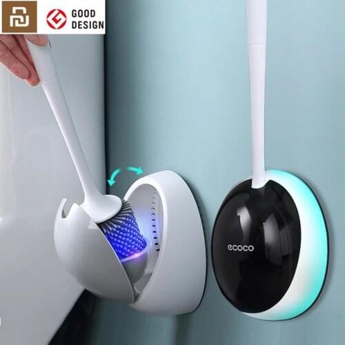 Xiaomi home Silicone Toilet Brush for WC Accessories Drainable Toilet Brush Wall-Mounted Cleaning Tools Bathroom Accessories Set