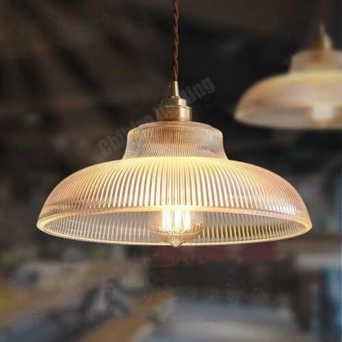 Japanese retro restaurant bar chandelier Nordic brass glass simple creativity Parlor hotel room dining room table chandelier
