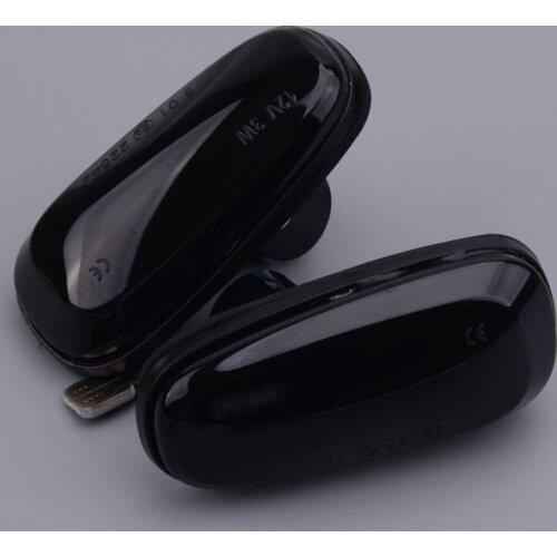 1 Pair Amber Fender Light LED Dynamic Sequential Marker Turn Signal Lamp Car fit for Vauxhall Opel Zafira A Astra G Smoke Lens