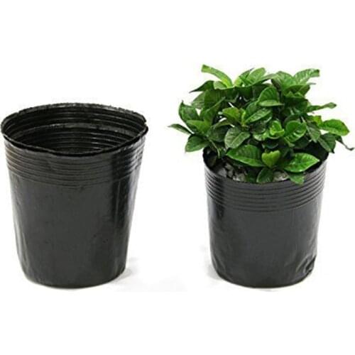 100-Pack Flower Plant Nursery Pots Plastic Flowerpot Seedlings Planter Containers Not Coated Box Garden Pots Planters