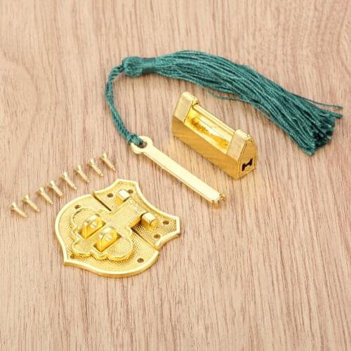 2Pcs Vintage Antique Lock Zinc Alloy Chinese Old Lock Retro Keyer Padlock Jewelry Wooden Box Drawer Padlock Lock