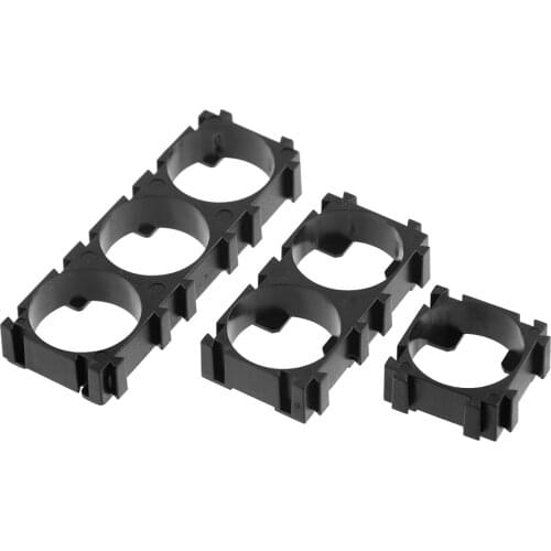 20pcs 1/2/3 Slots 18650 Li-ion Lithium Battery Pack Holder ABS Plastic Safety Spacer Radiating Bracket Storage Shell Case