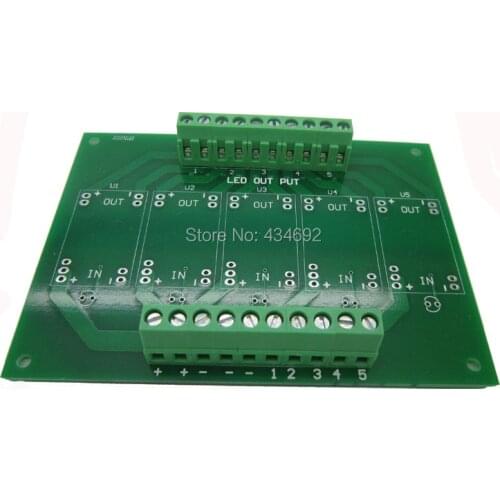 5 Channel PCB Board For Meanwell LDD Driver Power Supply DIY 5 Channel Aquarium Led Emitter Lamp Light