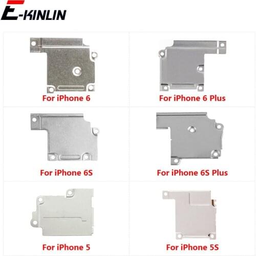 2pcs/lot LCD Screen Display Battery Flex Spacer Iron Fixed Clip Holder Metal Plate Bracket Cover For iPhone 6 6S Plus 5 5S SE 5C