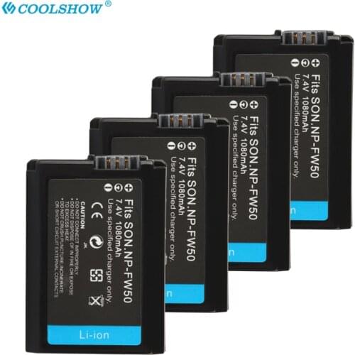 FW50 For Sony Alpha a7 a7rii Alpha 7R a7R Alpha 7S a7S a3000 a5000 a6000 a6300 a6500 1080mAh NPFW50 Camera Battery NP-FW50