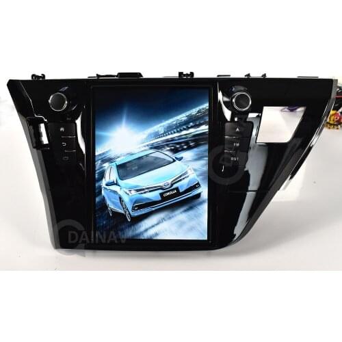Android Car radio multimedia player Tesla style FOR-Toyota Corolla 2014 2015 2016 GPS Navigation DVD player