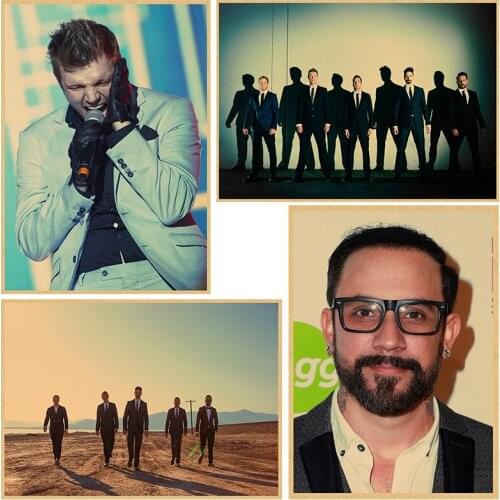 Backstreet Boys Vintage Rock Band Music Kraft Paper Poster High quality Printing Drawing core 30x21cm 42*30cm