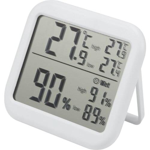 Digital Thermometer Hygrometer Temperature Humidity Meter Monitor Max Min Record for Indoor Home Greenhouse