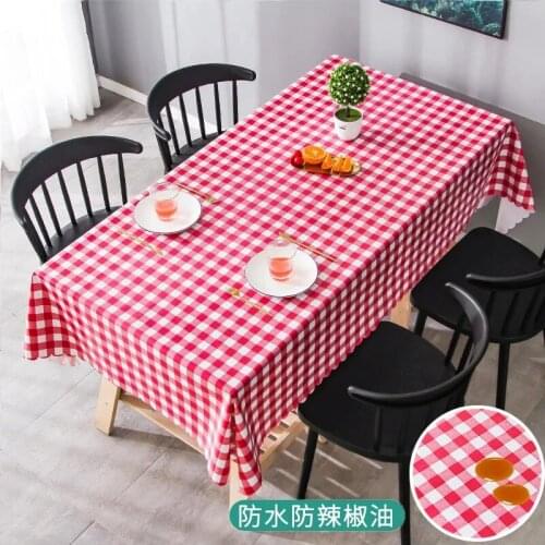 Plaid Waterproof Tablecloth Dining Table Cover Party Wedding Home Decor Kitchen Table cloth Obrus Tafelkleed mantel mesa nappe