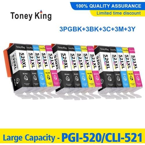 PGI-520 CLI-521 Ink Cartridge For Canon iP3600 ip4600 ip4700 MP540 MP550 MP560 MP620 MP630 MP640 MP980 MP990 MX860 MX870 Printer