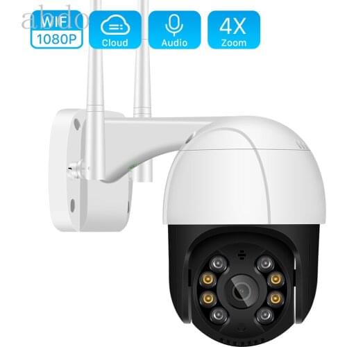 1080P PTZ Wifi IP Camera Outdoor 4X Digital Zoom AI Human Detect Wireless Camera H.265 P2P ONVIF Audio 2MP Security CCTV Camera