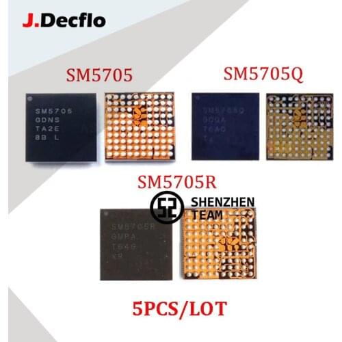 JDecflo 5Pcs/Lot SM5705 SM5705Q SM5705R For USB Charging IC Charger Samsung A510F A710FD C5010 C5000 C7000 IC de Carga BGA Chips