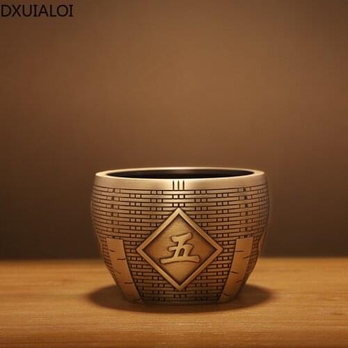 Creative simplicity and grain harvest ashtray brass crafts study living room desktop ashtray home decoration office space