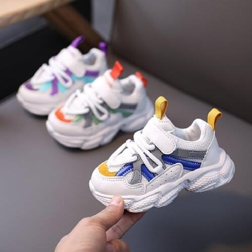 2021 Spring Autumn Baby Shoes Boy Girl Breathable Mesh Toddler Shoes Fashion Infant Sneakers Soft Comfortable Child Sport Shoes