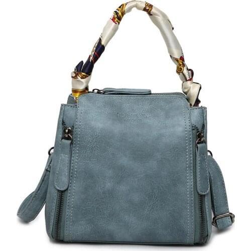 The New Ladies Handbag Retro Female Messenger Bag Scarf Soft Skin Women Bag Support Drop Shipping