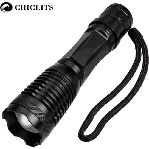 New Led Flashlight Torch 3800LM Portable Self Defense Tactical Rifle Flashlight 18650 Battery Led Rechargeable Torch Light
