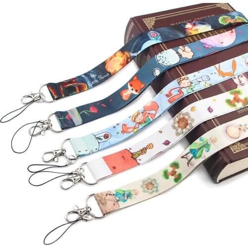 JY223 Little Prince Creative Lanyard Card Holder Student Hanging Neck Phone Lanyard Badge Subway Accessory Cartoon Card Holder