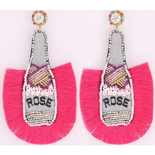 Aretes Boho Statement Earrings Long Tassel Big Earring Dangle Drop Beads Earring For Women Oorbellen Fashion Jewelry Wholesale
