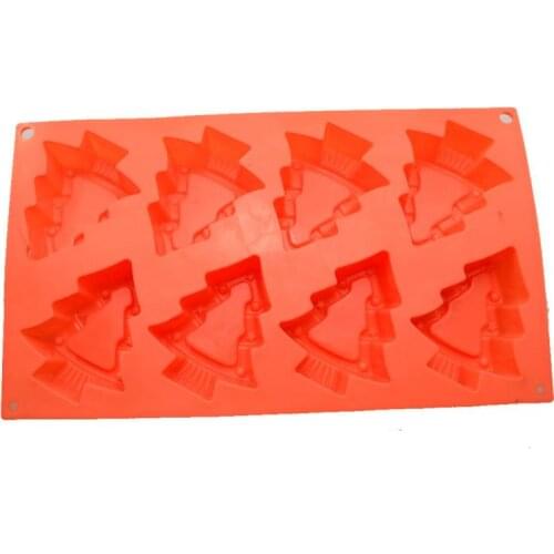 Silicone Mold Christmas Tree Pine Soap Mold Baking Moulds Fondant Cake Decorating Tool Confectionery Chocolate Design Sugarcraft