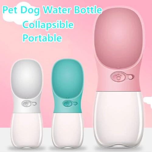 Collapsible Portable Pet Dog Water Bottle for Small Medium Large Dog Foldable Leakage-proof Dogs Outdoor Water Bottle Dispenser