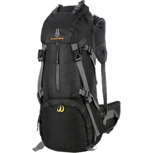 Outdoor Mountaineering Bag Shoulder Men and Women 60L Large Capacity Travel Backpack nylon Waterproof travel Bag