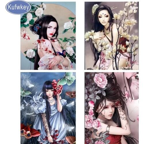 Japanese cartoon girl Diamond Painting Cross Stitch Full Square/round drill Mosaic Diamond Embroidery Rhinestone Anime fairy